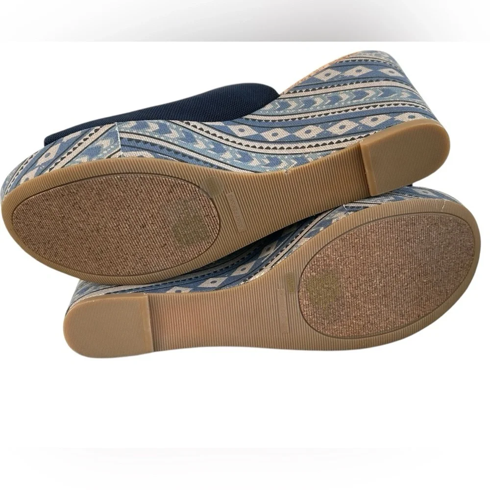 Lucky Brand Blue Marilyn‎ Cork  Wedge Sandal